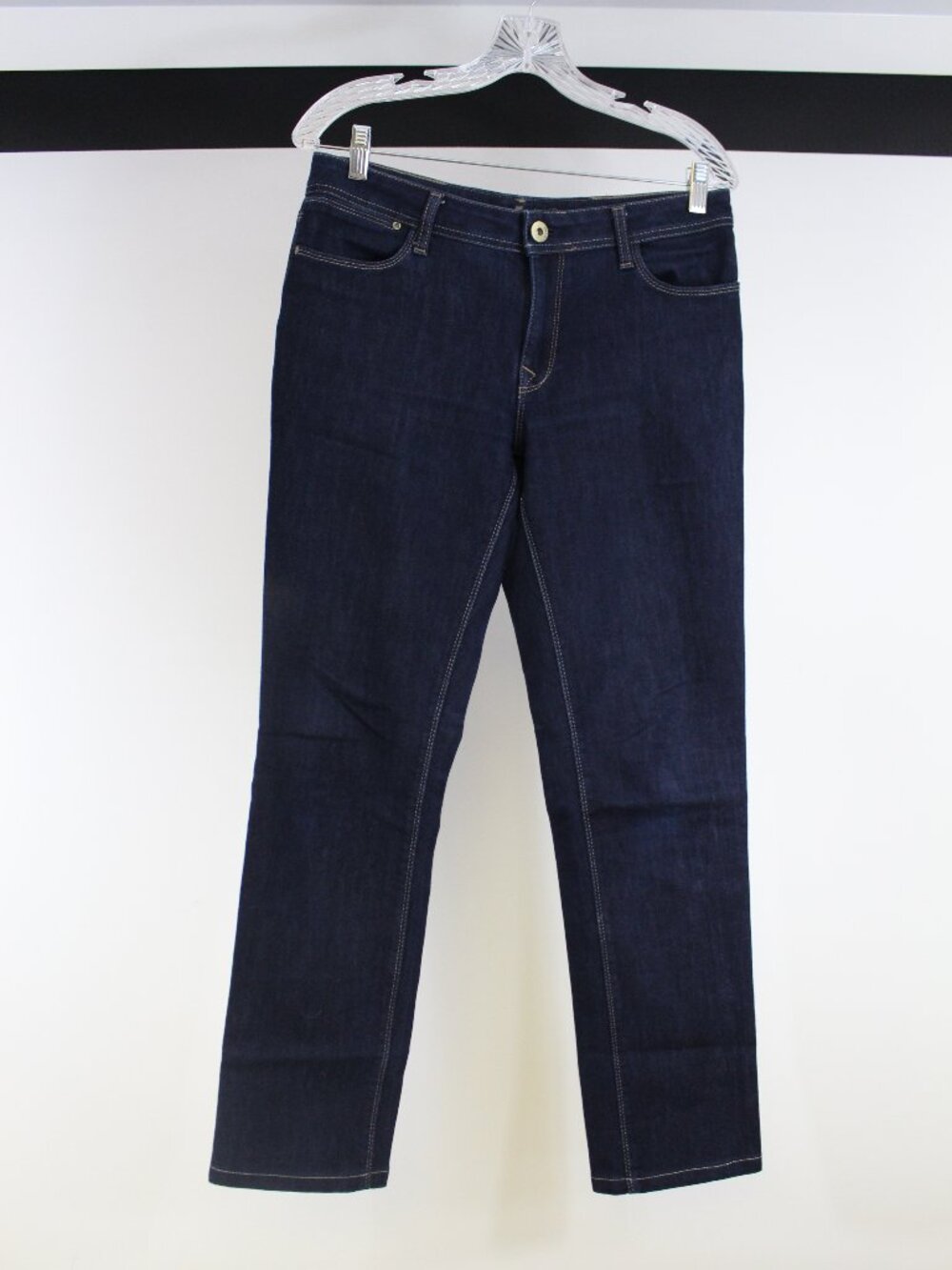 DL1961 Coco Curvy Jeans 30 Dark Wash Twilight Stretch Straight Mid Rise Premium